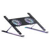 BONERUY P11F Notebook Cooling Bracket Fan Aluminum Alloy Radiator, Grey, Silver, Gray with Type-C Cable, Silver with Type-C Cable