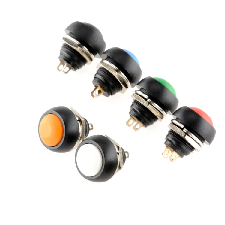 10 PCS Small Waterproof Self-Reset Button Switch, Black, Green, Red, Orange, White, Blue 10 PCS Small Waterproof Self-Reset Button Switch, Black, Green, Red, Orange, White, Blue