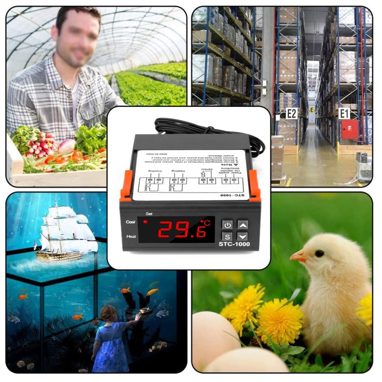 STC-1000 Aquarium Incubation Seafood Machine Electronics Number Microcomputer Temperature Controller Switch, 12V STC-1000 Aquarium Incubation Seafood Machine Electronics Number Microcomputer Temperature Controller Switch, 12V