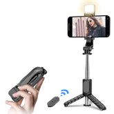 Mini Selfie Stick Integrated Multifunctional Bluetooth Selfie, Specification:, Q11S 76cm With Fill Light, Q10S 70cm With Fill Light, Q11 74CM Without Fill Light, Q10 68CM Without Fill Light
