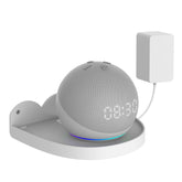 2 piezas de soporte de pared para Amazon Echo Dot 4, blanco y negro