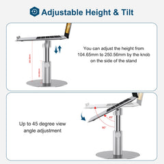 Z30 360 Rotating Lifting Aluminum Alloy Laptop Bracket