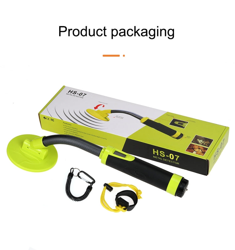 HS-07 Handheld Treasure Hunt Metal Detector Positioning Rod, Orange, Green HS-07 Handheld Treasure Hunt Metal Detector Positioning Rod, Orange, Green