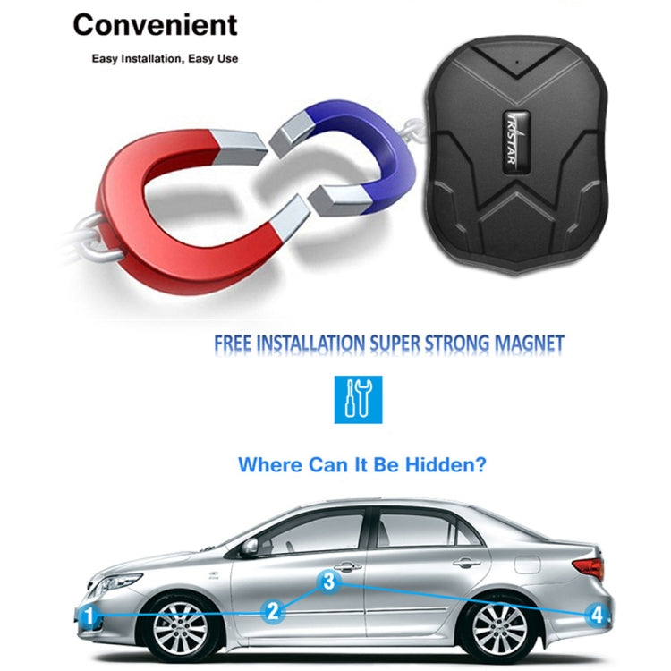 TK-905B Enhanced Version Strong Magnetic Adsorption Car 2G GPS Tracker, TK-905B Enhanced Version TK-905B Enhanced Version Strong Magnetic Adsorption Car 2G GPS Tracker, TK-905B Enhanced Version