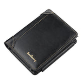 Baellerry D9159 Men Short Tri-Fold Zip Coin Purse Thin Card Holder