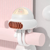 Stroller Portable Multi-Function Silent Octopus Bladeless Fan, White, Yellow, Pink