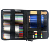 51 PCS / Set YOVER Sketch Pencil Set Water Soluble Color Lead Art Painting Kit, YW-PMN051-01