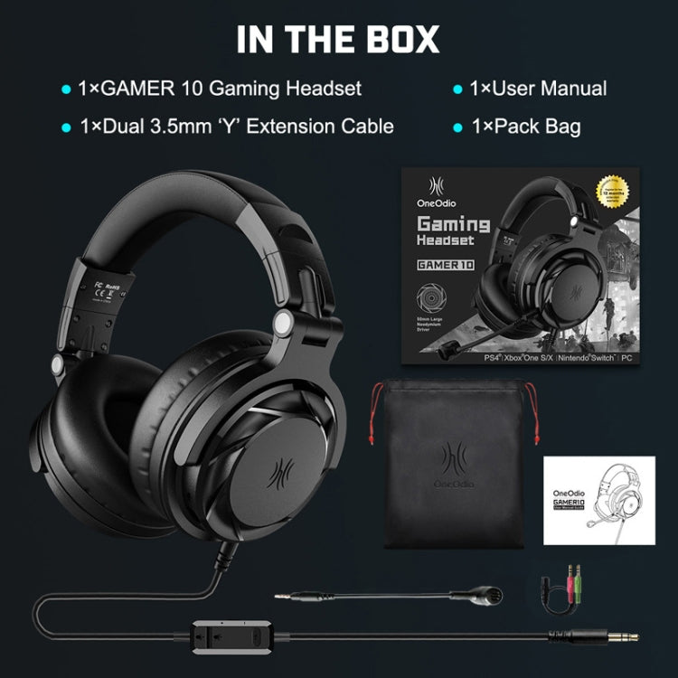 Auriculares con cable para estudiantes, tableta y teléfono OneOdio PRO GD, longitud del cable: 2 m, PRO GD Auriculares con cable para estudiantes, tableta y teléfono OneOdio PRO GD, longitud del cable: 2 m, PRO GD
