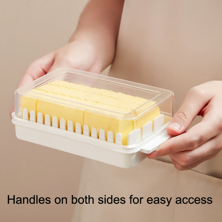 Transparent Large Capacity Butter Cut Storage Box, Butter Cutter Box (White) Transparent Large Capacity Butter Cut Storage Box, Butter Cutter Box (White)