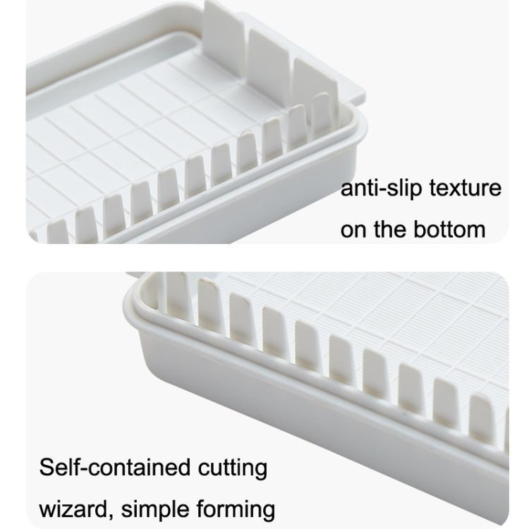 Transparent Large Capacity Butter Cut Storage Box, Butter Cutter Box (White) Transparent Large Capacity Butter Cut Storage Box, Butter Cutter Box (White)