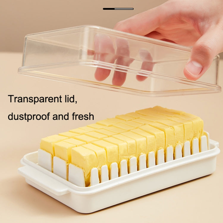 Transparent Large Capacity Butter Cut Storage Box, Butter Cutter Box (White) Transparent Large Capacity Butter Cut Storage Box, Butter Cutter Box (White)