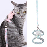 Rabbit Head Type Cat Traction Rope Anti-breakaway Adjustable Cat Leash, Small Suitable for Within 3kg, Large Suitable for 3-6kg