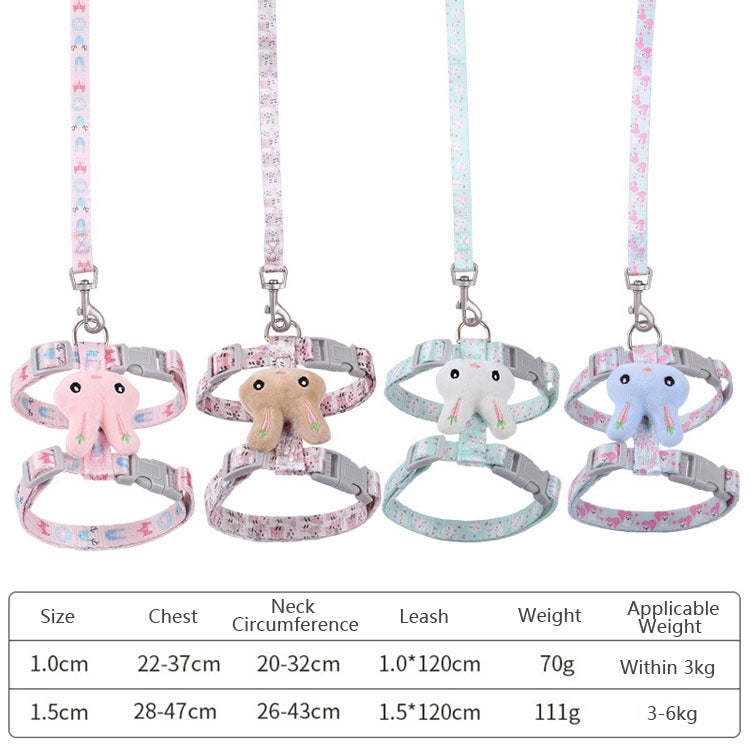 Rabbit Head Type Cat Traction Rope Anti-breakaway Adjustable Cat Leash, Small Suitable for Within 3kg, Large Suitable for 3-6kg Rabbit Head Type Cat Traction Rope Anti-breakaway Adjustable Cat Leash, Small Suitable for Within 3kg, Large Suitable for 3-6kg