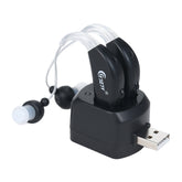 Rechargeable Hearing Aids for Seniors Personal Sound Amplifier with Charging Base,EU Plug