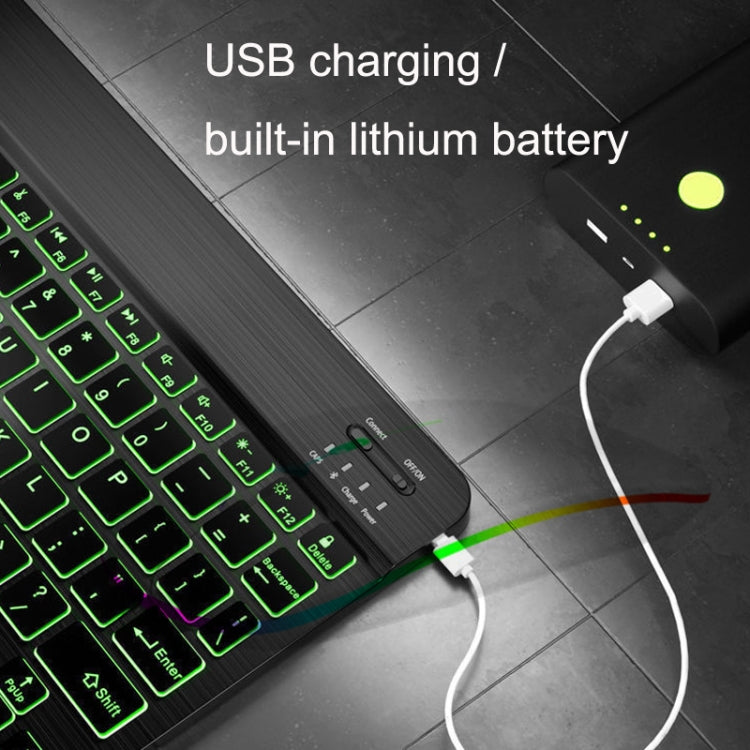 78 Keys 10 Inch RGB Colorful Backlit Bluetooth Keyboard For Mobile Phone / Tablet 78 Keys 10 Inch RGB Colorful Backlit Bluetooth Keyboard For Mobile Phone / Tablet