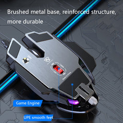 Taijia P3 6 Keys RGB Lighting Adjustable Wired Mouse, Black, White