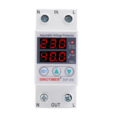 SINOTIMER SVP-916 Adjustable Self-resetting Over-voltage Under-voltage Protector, Current:, 40A, 63A, 80A