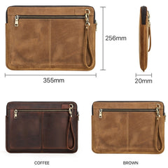 CONTACTS FAMILY Leather Laptop Sleeve For Macbook Pro 14.2 Inch