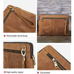 CONTACTS FAMILY Leather Laptop Sleeve For Macbook Pro 14.2 Inch
