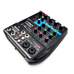 TEYUN A4 4-way Small Microphone Digital Mixer Live Recording Effector