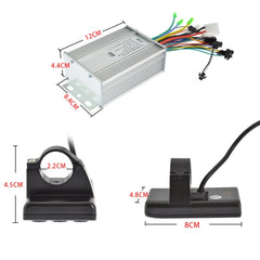 S866 36V-60V 450W-500W 9-tube Brushless Smart Electric Vehicle Controller LCD SpeedMeter Kit