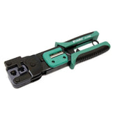 ProsKit Dual-purpose 6/8P Iron Handle Network Ratchet Crimping Plier, CP-376ER