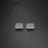 2 Sets Drone Body Remote Control Charging Port Dust Plug for DJI Mini 3 Pro, Transparent, Black, Transparent+Black