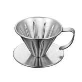 Double-layer Stainless Steel Pour-over Coffee Filter, Size:, Small
