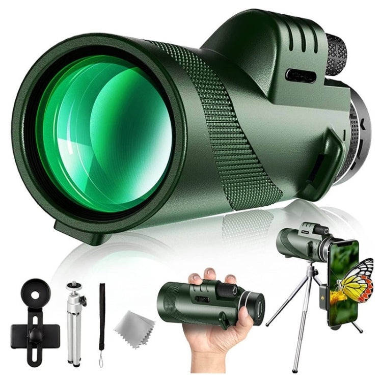 40X60 Outdoor Night Vision High Power HD Monocular, (Standard), (Standard+Universal Clip+Tripod) 40X60 Outdoor Night Vision High Power HD Monocular, (Standard), (Standard+Universal Clip+Tripod)