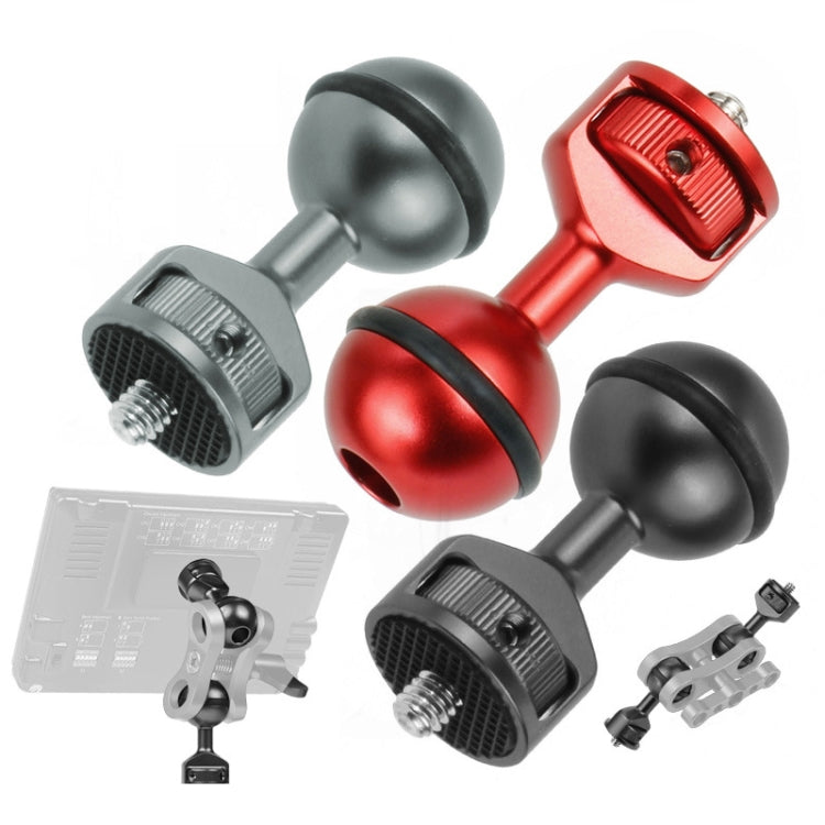 2.5cm Ball Head Clip for Action Camera Underwater Video Camera Light Diving Joint, Red, Black, Titanium 2.5cm Ball Head Clip for Action Camera Underwater Video Camera Light Diving Joint, Red, Black, Titanium