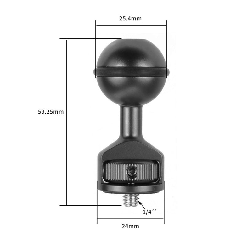 2.5cm Ball Head Clip for Action Camera Underwater Video Camera Light Diving Joint, Red, Black, Titanium 2.5cm Ball Head Clip for Action Camera Underwater Video Camera Light Diving Joint, Red, Black, Titanium