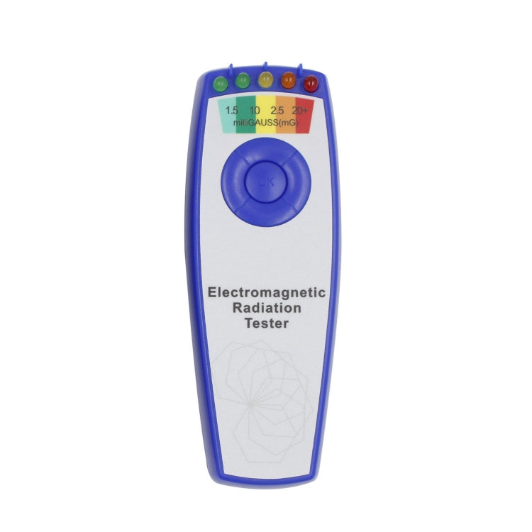 5 LED Electromagnetic Field EMF Gauss Meter Ghost Hunting Detector, Style 1  Blue