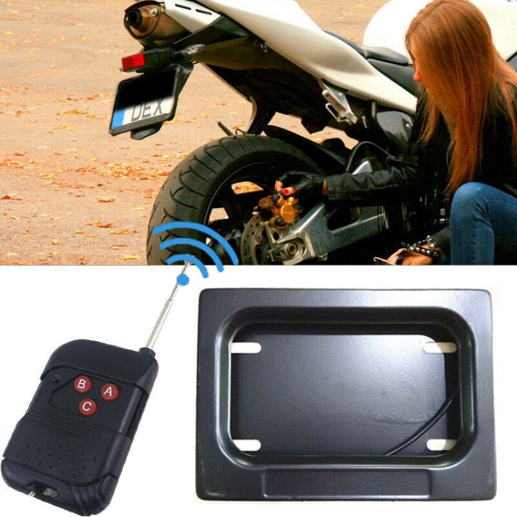 US Motorcycle License Plate Cover Frame Roller Blind License Plate Bracket