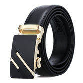 Dandali Casual Men Automatic Buckle Belt Business Soft Leather Pants Band