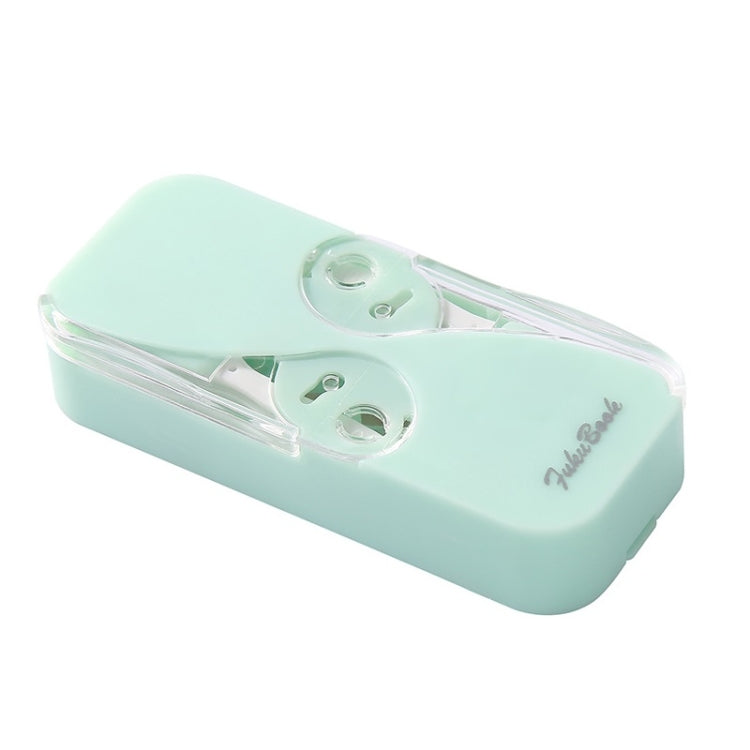 FukuBook Portable Mini Automatic Opening and Closing Floss Storage Box with Floss, White, Black, Green, Pink FukuBook Portable Mini Automatic Opening and Closing Floss Storage Box with Floss, White, Black, Green, Pink