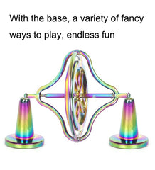 Fingertips Zinc Alloy Decompression Toy Metal Gyroscope