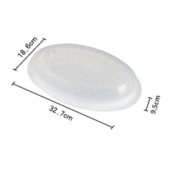 Microwave Fish Steamer With Lid Preserved Steamed Fish Plate, Steamed Fish Plate