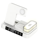 A37 30W 3-in-1 Wireless Charging Phone Stand with RGB Night Light & Alarm Clock Function