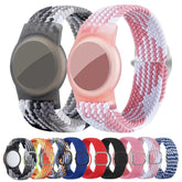 Wristband Protective Case Anti Scratch Bracelet Adjustable Strap For AirTag Tracker, Blue White, Pink White, Pink, Black, Red, Blue, Cowboy, Colorful Orange, Colorful Black