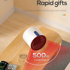 XY-610 Home Office Desk Mini Low Noise Heater Warm Air Machine, Plug Type: