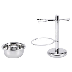 Men Manual Vintage Metal Shaver Stand Set