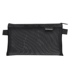 Hechooses D033 Transparent Mesh Exam Portable Pen Bag, Style:
