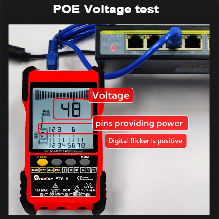 Rechargeable Adjustable Network Cable Tester Wire Tracker POE Cable Tester Rechargeable Adjustable Network Cable Tester Wire Tracker POE Cable Tester
