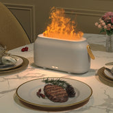 Simulation Flame Aromatherapy Humidifier Bedroom Ambient Light, White, Green, Gray, 3 Colors (RGB)