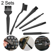 2 Sets Anti-static Brush Portable Handle Clean Keyboard Brush Kit, 5 In 1