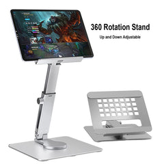 JUNDNE H06 Desktop Folding Phone Stand Portable Telescopic Rotary Tablet Stand