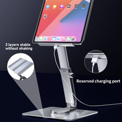 JUNDNE H06 Desktop Folding Phone Stand Portable Telescopic Rotary Tablet Stand