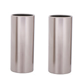 2PCS Stainless Steel Guitar Slide Tube Folk Slide Block