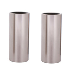 2PCS Stainless Steel Guitar Slide Tube Folk Slide Block