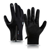 A045 Cycling Gloves Touch Screen Windproof Waterproof Sport Keep Warm Gloves, M, L, XL